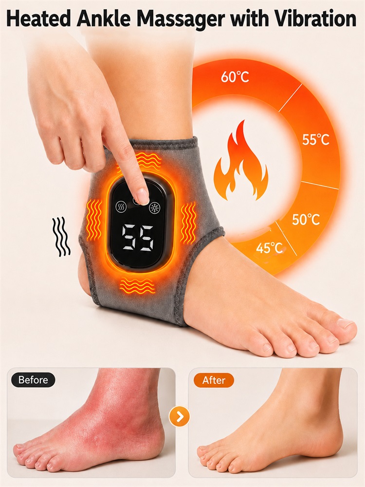 Wrist Wrap Support - Electric Heat And Vibration Ankle Wrist