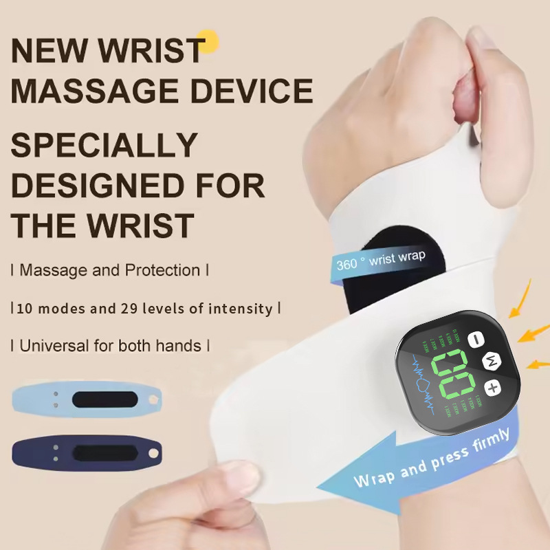 Wrist Wrap Support - Electric Hand Massager EMS Microcurrent Cordless