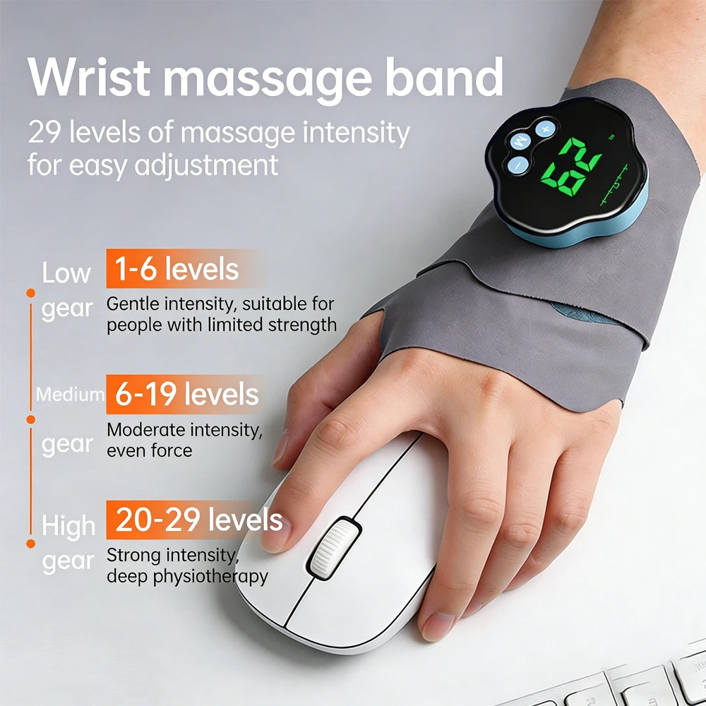 29 Levels Electric Hand Massag - Wrist Wrap Support review and price